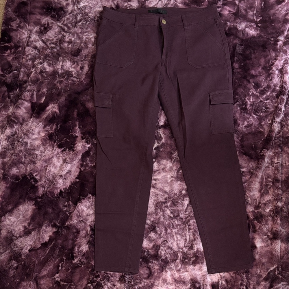 Purple Cargo Pants